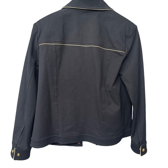 St. John sport by Marie grey navy blue jacket size M - Picture 3 of 16